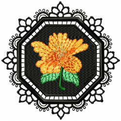 Flowers Embroidery Design 10